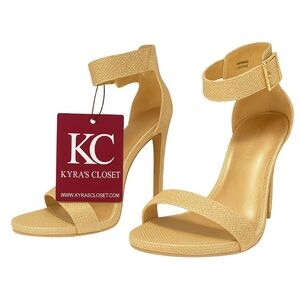 Elegant Gold Strappy Heels Dream Pairs sz 9